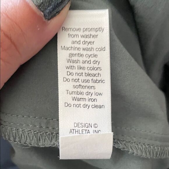 Athleta Aspire Ankle Pants Jasper Green Women’s Sz 12 - Picture 14 of 14